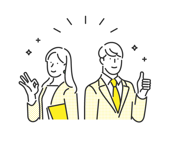 フォロー自動化で課題が解決した担当者のイラスト